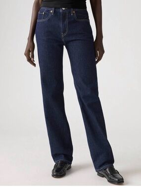 Levi's Women's Straight-Leg Jeans in Dark Indigo